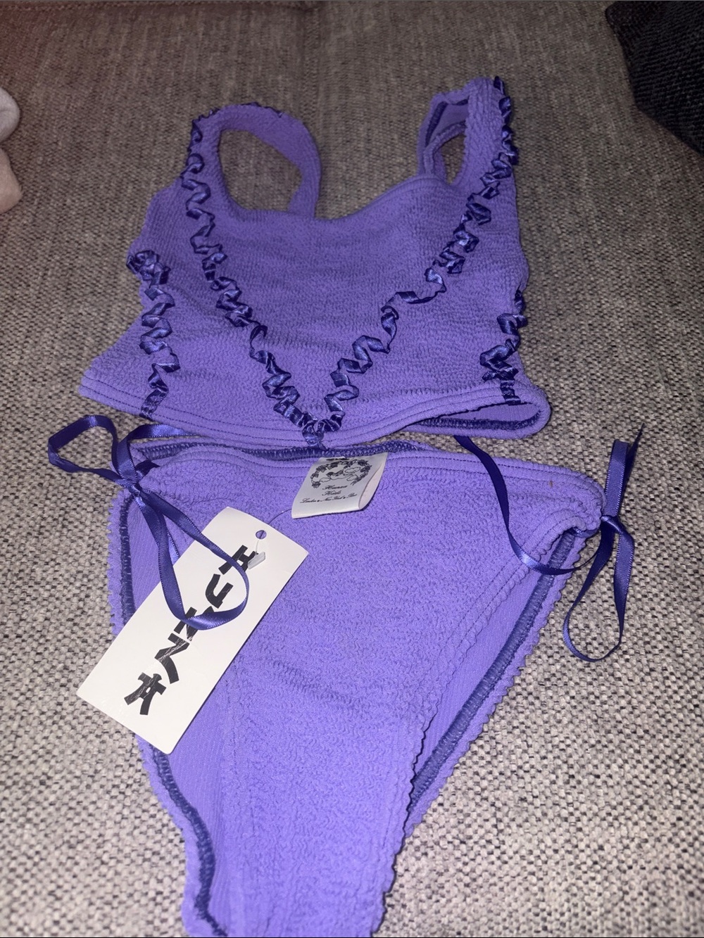 NWT Hunza G kids bikini size XL